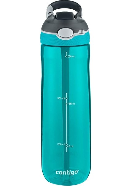 Üniseks Ashland Autospout Pipetli Büyük Bpa Içermeyen Plastik Su Şişesi Turkuaz 720 ml