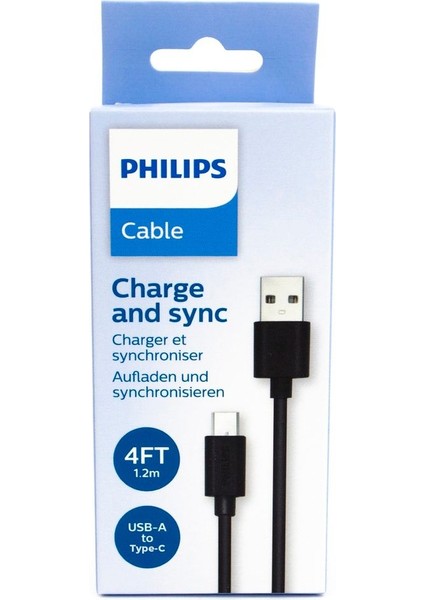 1.2m Usba To Type-C Hızlı Şarj ve Data Kablosu Siyah