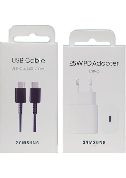 Pd 25W Hızlı Şarj Adaptörü ( EP-TA800N ) ve Siyah Usb-C Kablo ( EP-DA705) Türkiye Garantili
