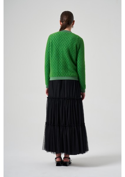 Triko Düğme Detay Kısa Hırka 7001 Benetton indirimleri