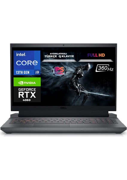 G15 5530 I9-13900HX 96GB 4tb SSD 8 GB RTX4060 15.6" Fhd W11P Gaming Notebook G155530017U 025