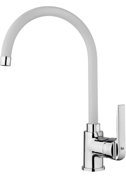 Square 50.40 Tg Tezgahaltı Granit Eviye - İn 995 Fw Kuğu Mutfak Bataryası - Beyaz Set fırsatları