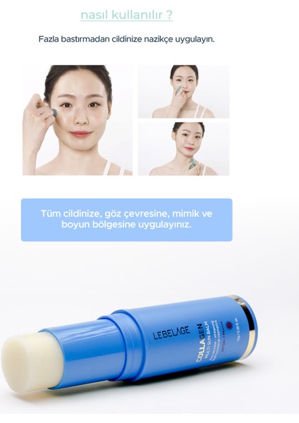 Kuru Cilt Için Çizgi Karşıtı Stick Güneş Koruyucu Collagen Sun Balm Spf 50 /pa indirimleri