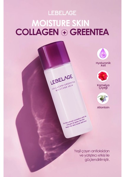 Yatıştırıcı, Çizgi Karşıtı Nemlendirici Losyon Lebelage Collagen Green Tea Mini 30 ml fiyatları