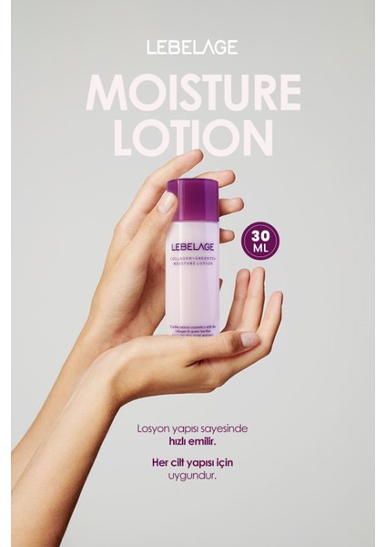Yatıştırıcı, Çizgi Karşıtı Nemlendirici Losyon Lebelage Collagen Green Tea Mini 30 ml modelleri