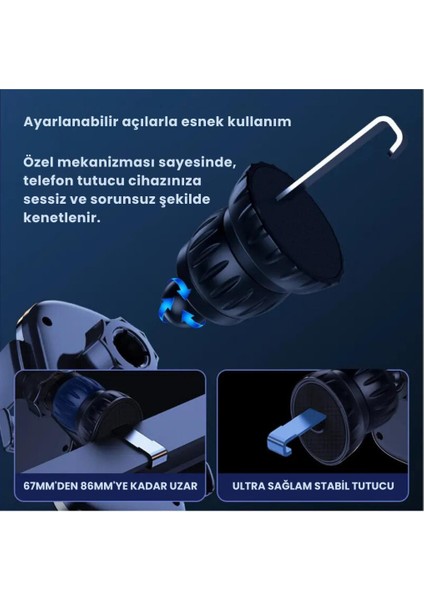 Klipsli Sarsılmaz Airwent Araç Havalandırma Telefon Tutucu Araç Içi Telefon Tutucu fırsatları