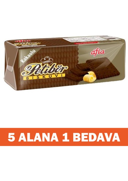 Kakaolu Petibör Bisküvi 180 gr 5 Alana 1 Bedava