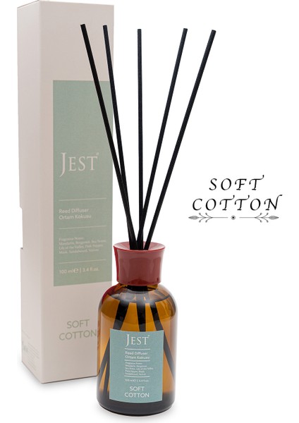 Soft Cotton Bambu Çubuklu Oda Ortam Kokusu 100 ml