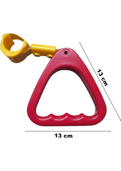 Araç Içi Tutamaç Üçgen El Tutamağı Askı Fonksiyonel Tofaş Dolmuş Otobüs Ofis Ev Kırmızı 10 Adet