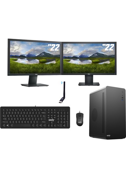 Desktop T701 2x İ7-10700 16GB 512GB SSD 22"+ 22" Masaüstü Bilgisayar