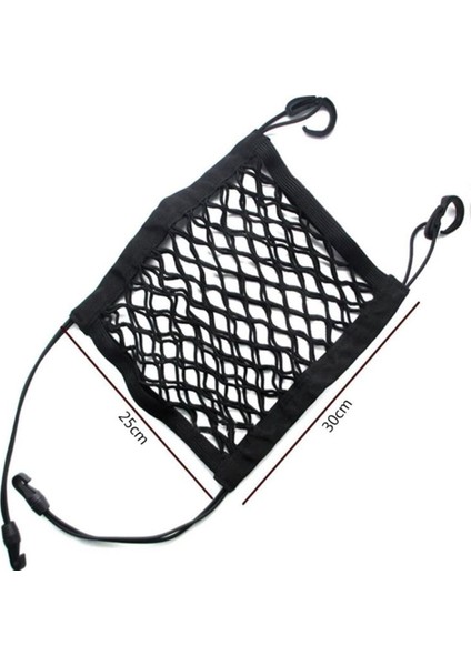 Araç Bagaj Filesi Çok Amaçlı Koltuk Arası ve Koltuk Arkası Ağ File Elastik 25CM x 30CM Ergonomik