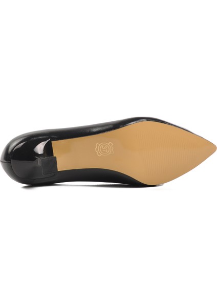 Poliüretan Siyah Cilt Kadın Topuklu Ayakkabı indirimleri