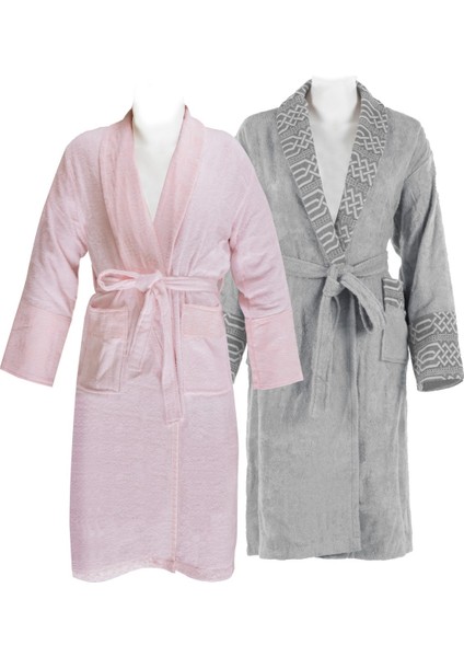 4'lü Bambu Çift Kişilik Aile Royal Premium Bornoz Seti