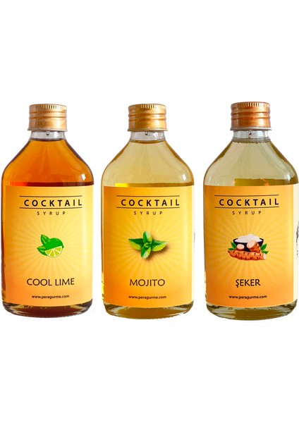 Cool Lime, Mojito, Şeker Şurup Set 3 x 200ml