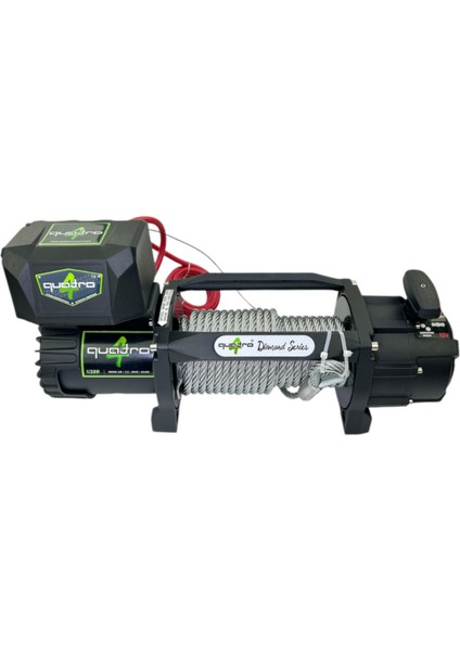 24V 13500 Lb Çelik Halatlı Vinç Çekici - Kurtarıcı Vinci