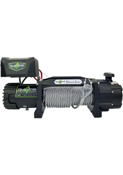 24V 13500 Lb Çelik Halatlı Vinç Çekici - Kurtarıcı Vinci