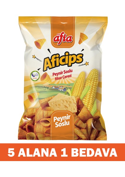 Aficips Peynirli Mısır Cips 50 Gr 5 Alana 1 Bedava