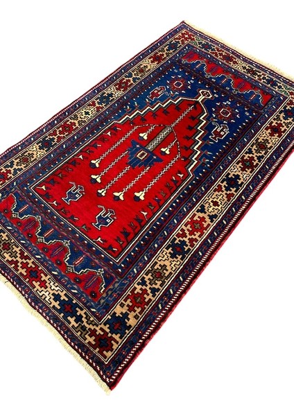 El Dokuma Sıfır Taşpınar Halısı Seccade 110 x 188 Kök Boya Namazlık indirimleri