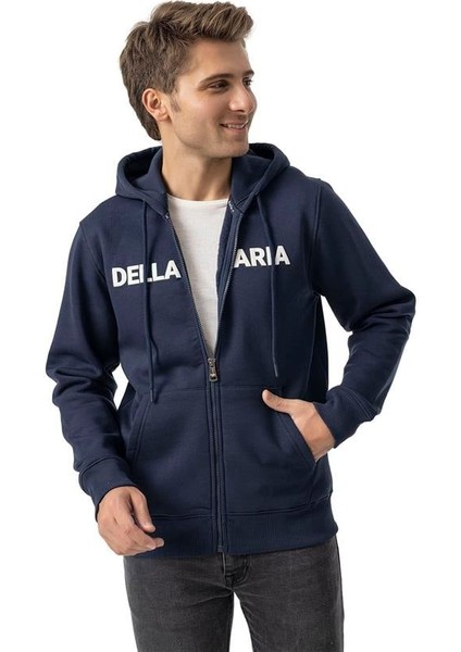 Blue Navy Hoodie Jacket Full Zip fırsatları