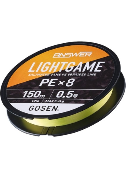 Answer Light Game Pe8 Örgü Lrf Ipi 150MT Coctail Yellow