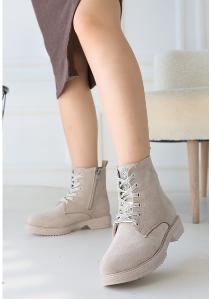 Kolly Bej Süet Bağcıklı Bot