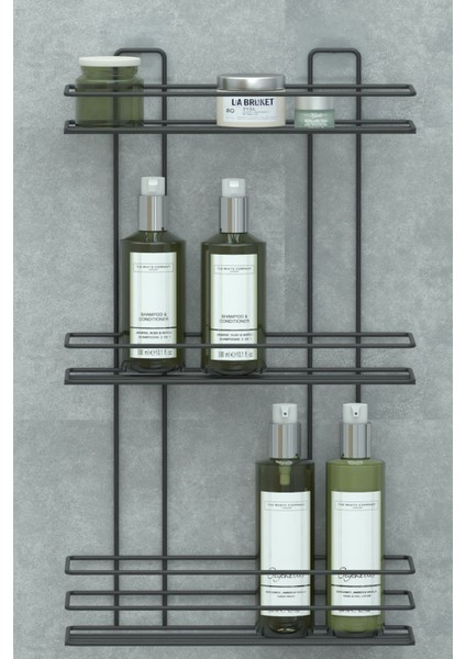 Yapışkanlı 3 Katlı Banyo Rafı Duş Şampuanlık Duvar Düzenleyici Organizer modelleri