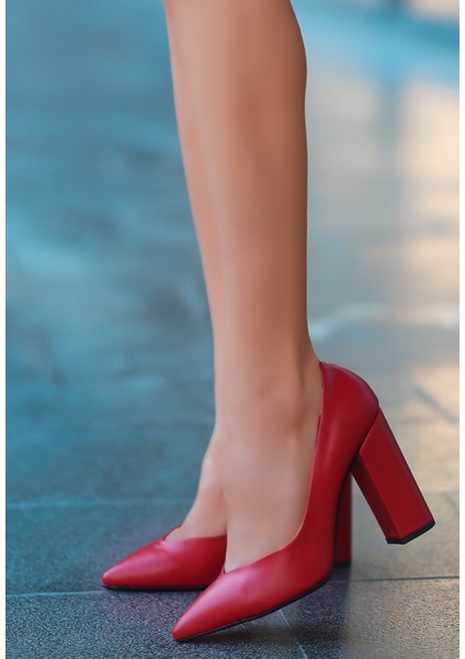 Giort Kırmızı Cilt Topuklu Ayakkabı indirimleri