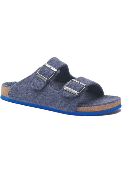 / Bali-W - Yün Çift Bantlı Ev Terliği ( Lacivert Yün )