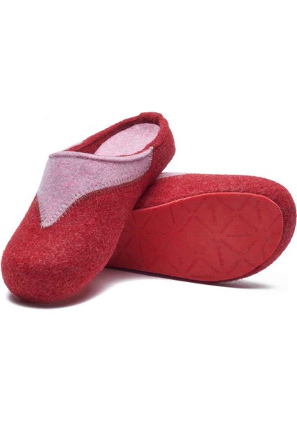 / Pinesh - Yün Sabo Ev Terliği ( Kırmızı - Pembe Yün ) fiyatları