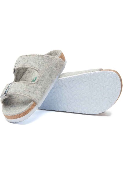 / Bali-W - Yün Çift Bantlı Ev Terliği ( Açık Gri Yün ) fiyatları