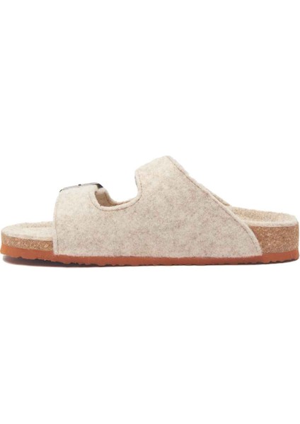 / Bali-W - Yün Çift Bantlı Ev Terliği ( Bej Yün ) modelleri