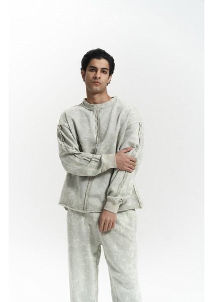 Renee Batik Yıkamalı Bej Erkek Eşofman Takım modelleri