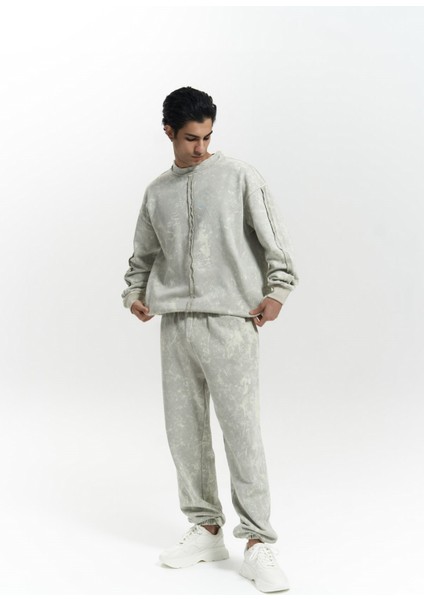 Renee Batik Yıkamalı Bej Erkek Eşofman Takım fırsatları