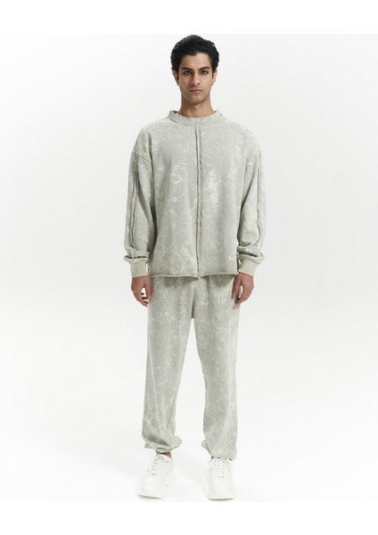 Renee Batik Yıkamalı Bej Erkek Eşofman Takım indirimleri