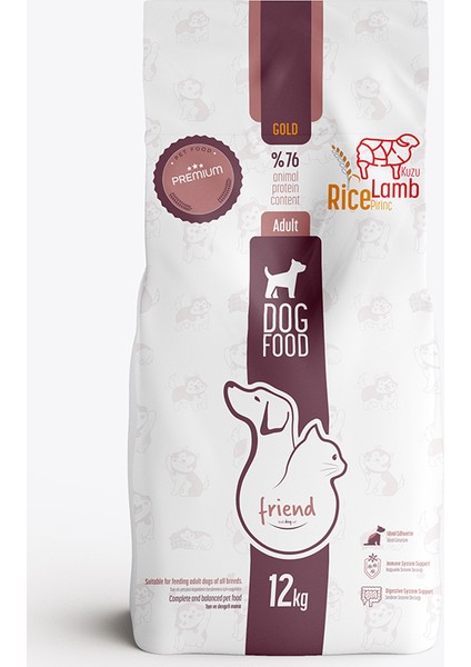 Friend Pet Premium Gold Yetişkin Köpek Maması Kuzulu 12 Kilo %100 Yeme Garantili