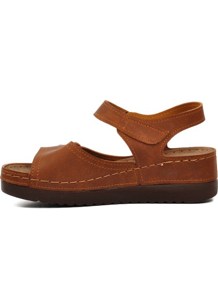 Taba Kadın Düz Sandalet