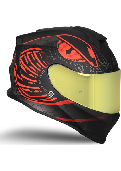 Dinamo Fighter Mat Siyah-Antrasit-Kırmızı Kask fiyatları