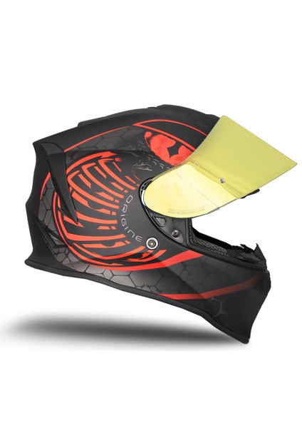 Dinamo Fighter Mat Siyah-Antrasit-Kırmızı Kask modelleri