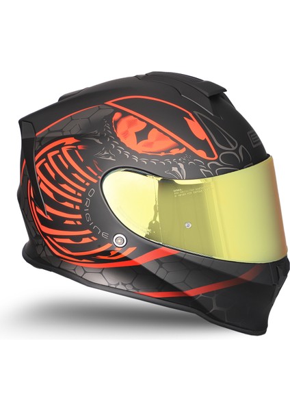 Dinamo Fighter Mat Siyah-Antrasit-Kırmızı Kask fırsatları