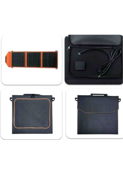 Güneş Paneli Katlanabilir Portatif Solar 30W Su Geçirmez Hızlı Şarj Özellikli