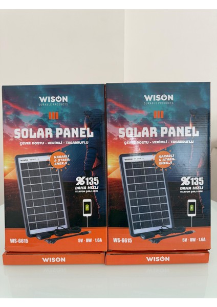 WS-6615 Solar Panel - Çevre Dostu Taşınabilir Güneş Enerji Sistemi