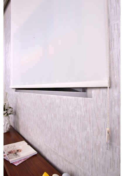 Ekru Düz Etek Dilimsiz P 1010 Zebra Stor Güneşlik Perde