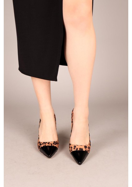 MAEVE Rugan Garnili Leopar Stiletto SİYAH indirimleri