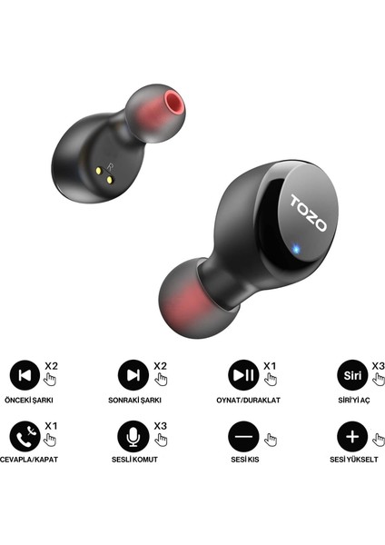T6S Ipx8 Su Geçirmez Enc Gürültü Engelleme Bluetooth 5.3 Kablosuz Kulaklık indirimleri