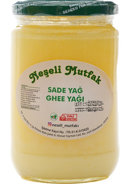 Saf Sade Yağ 550 gr