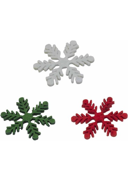 Keçe Figür Kar Tanesi Küçük 10'lu