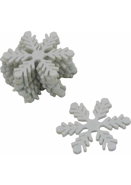 Keçe Figür Kar Tanesi Küçük 10'lu modelleri
