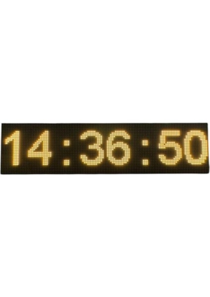 Sanec Çift Taraflı Dış Mekan Renkli Saniyeli Saat - 16X64CM indirimleri