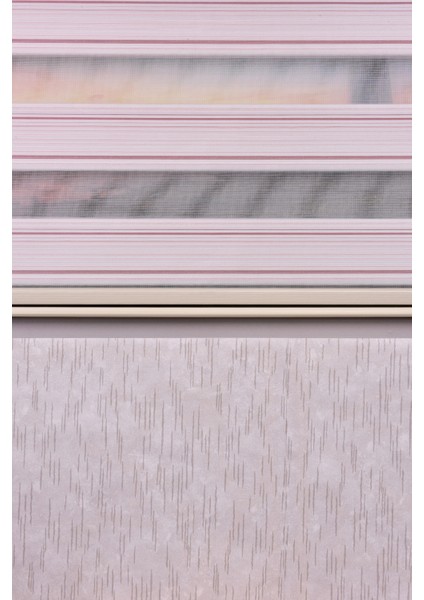 Gül Kurusu Pliseli Etek Dilimsiz 10672-V12 Zebra Stor Güneşlik Perde modelleri