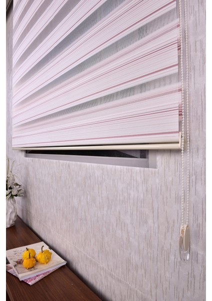 Gül Kurusu Pliseli Etek Dilimsiz 10672-V12 Zebra Stor Güneşlik Perde fırsatları